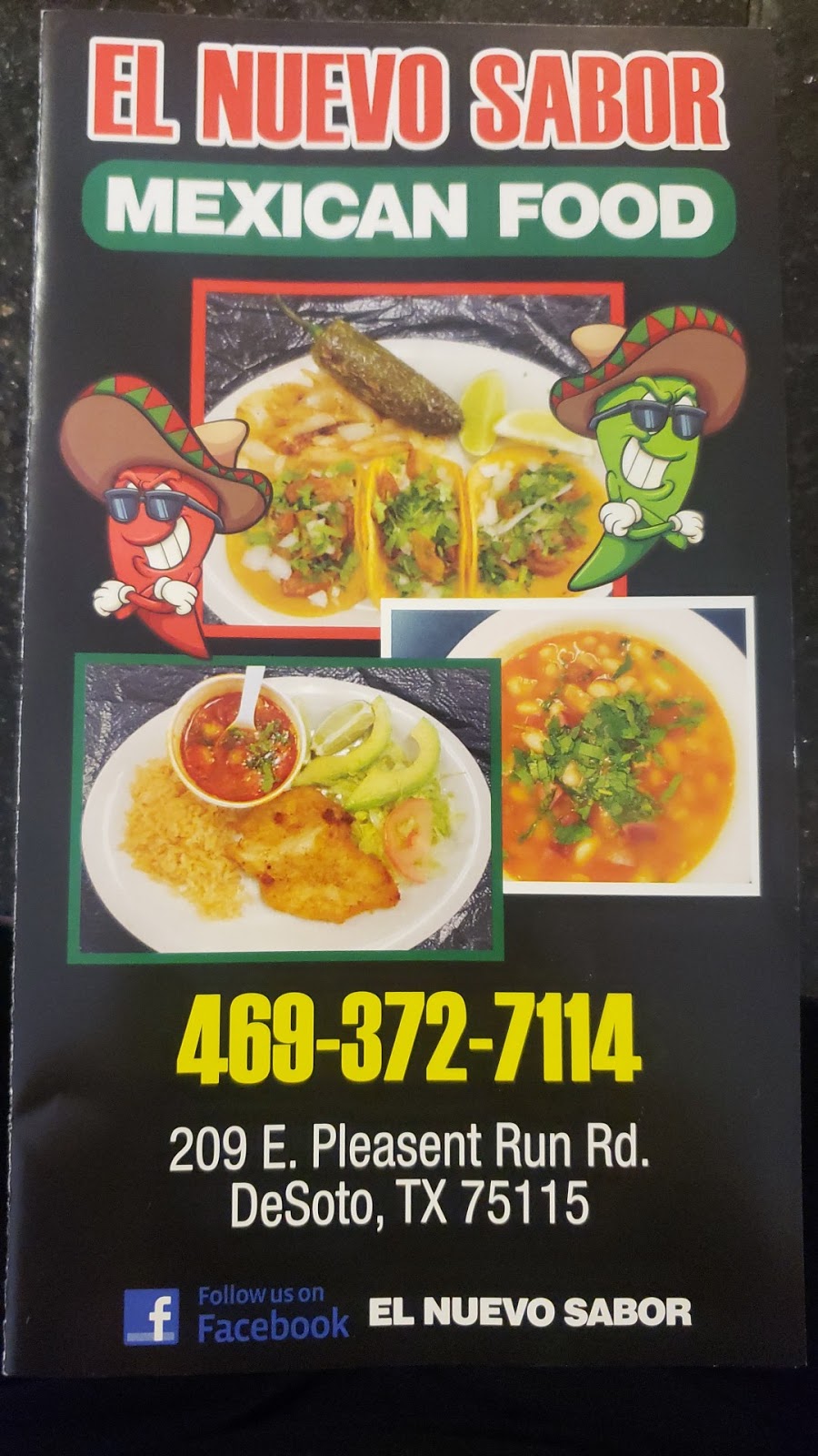 El Nuevo Sabor Mexican Food | 209 E Pleasant Run Rd, DeSoto, TX 75115, USA | Phone: (469) 372-7114