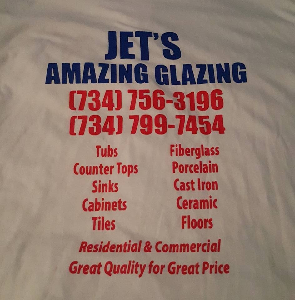 Jets Amazing Glazing | 3445 Winifred St, Wayne, MI 48184, USA | Phone: (734) 744-5621