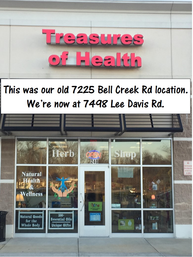 Treasures of Health Wellness | 7498 Lee-Davis Rd Suite 20, Mechanicsville, VA 23111, USA | Phone: (804) 427-1061