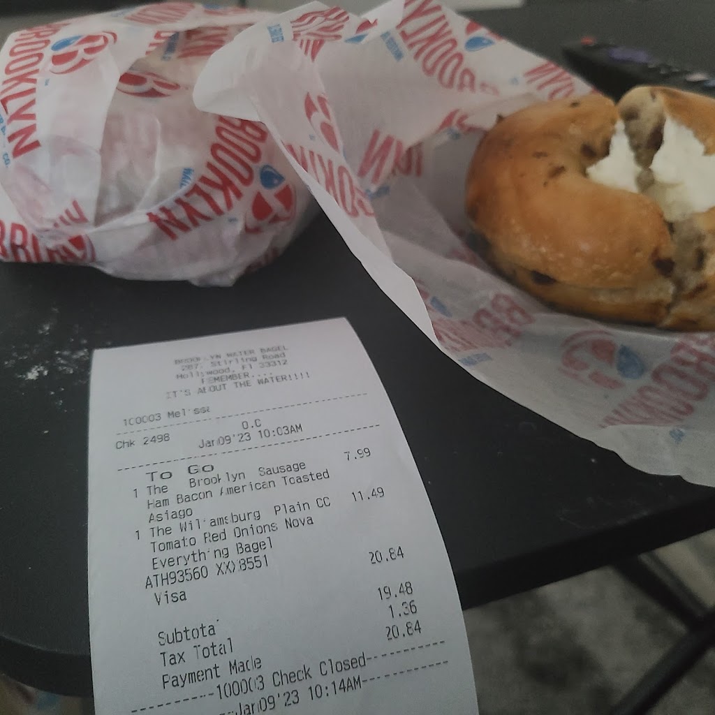 Brooklyn Water Bagel | 2877 Stirling Rd, Hollywood, FL 33312, USA | Phone: (954) 965-5920