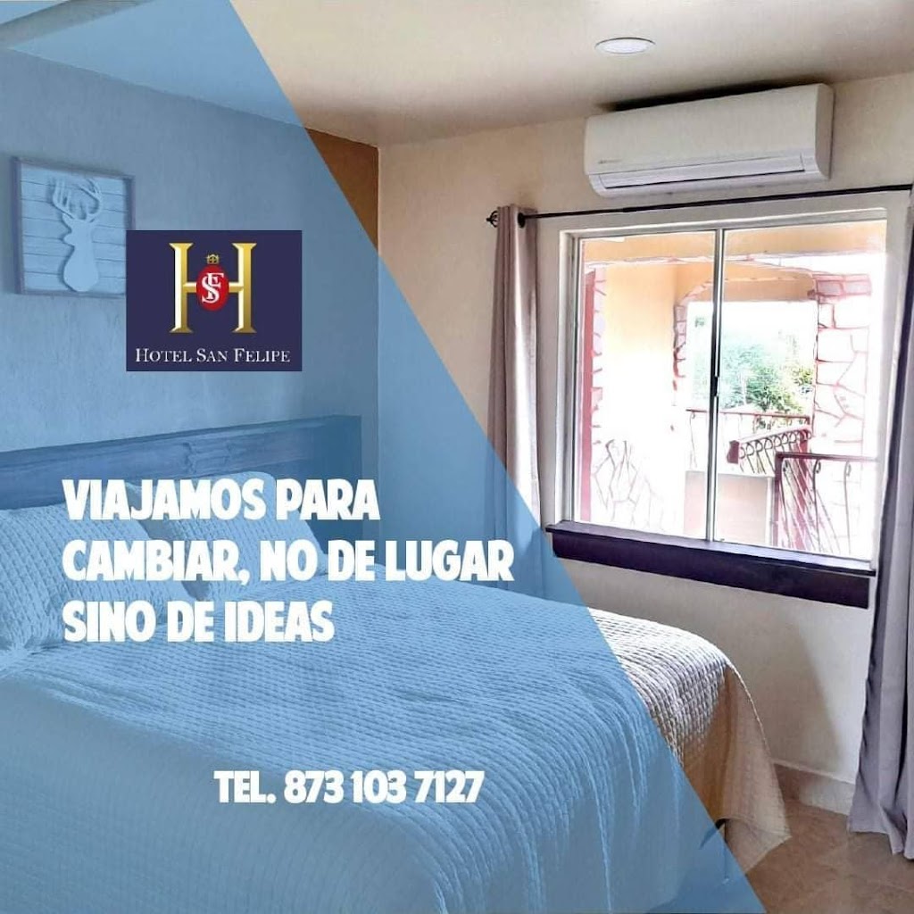 HOTEL SAN FELIPE | CARRETERA A COLOMBIA MONTERREY -NUEVO LAREDO KILOMETRO 186, Estación Rodríguez, 65042 Anáhuac, N.L., Mexico | Phone: 873 737 2458