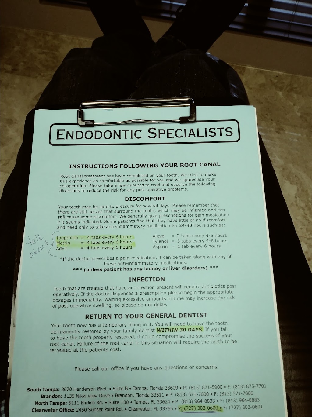 Endodontic Specialists Clearwater | 2450 Sunset Point Rd, Clearwater, FL 33765, USA | Phone: (727) 303-0600