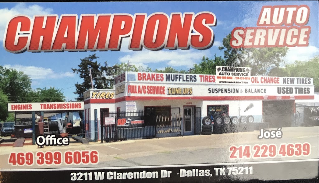 Champions Auto Service | 3211 W Clarendon Dr, Dallas, TX 75211, USA | Phone: (469) 399-6056