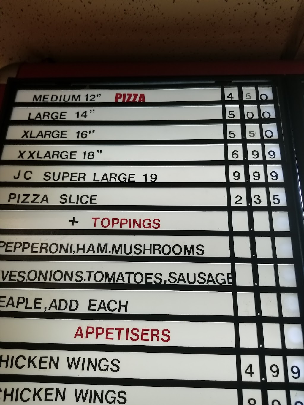 JCs Pizzeria | 11865 SW 26th St C45, Miami, FL 33175, USA | Phone: (305) 485-4433