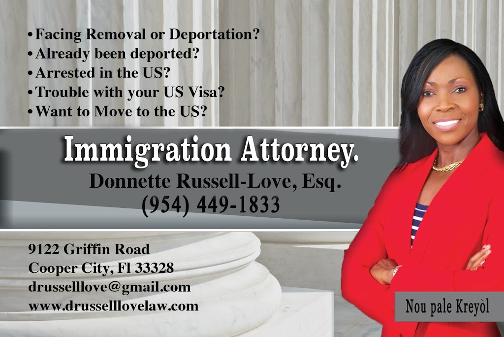 The Law Office of Donnette Russell-Love, P.L | 9122 Griffin Rd, Cooper City, FL 33328, USA | Phone: (954) 449-1833