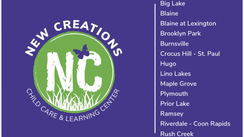 New Creations Child Care & Learning Center | 620 Town Center Pkwy, Lino Lakes, MN 55014, USA | Phone: (651) 808-3143