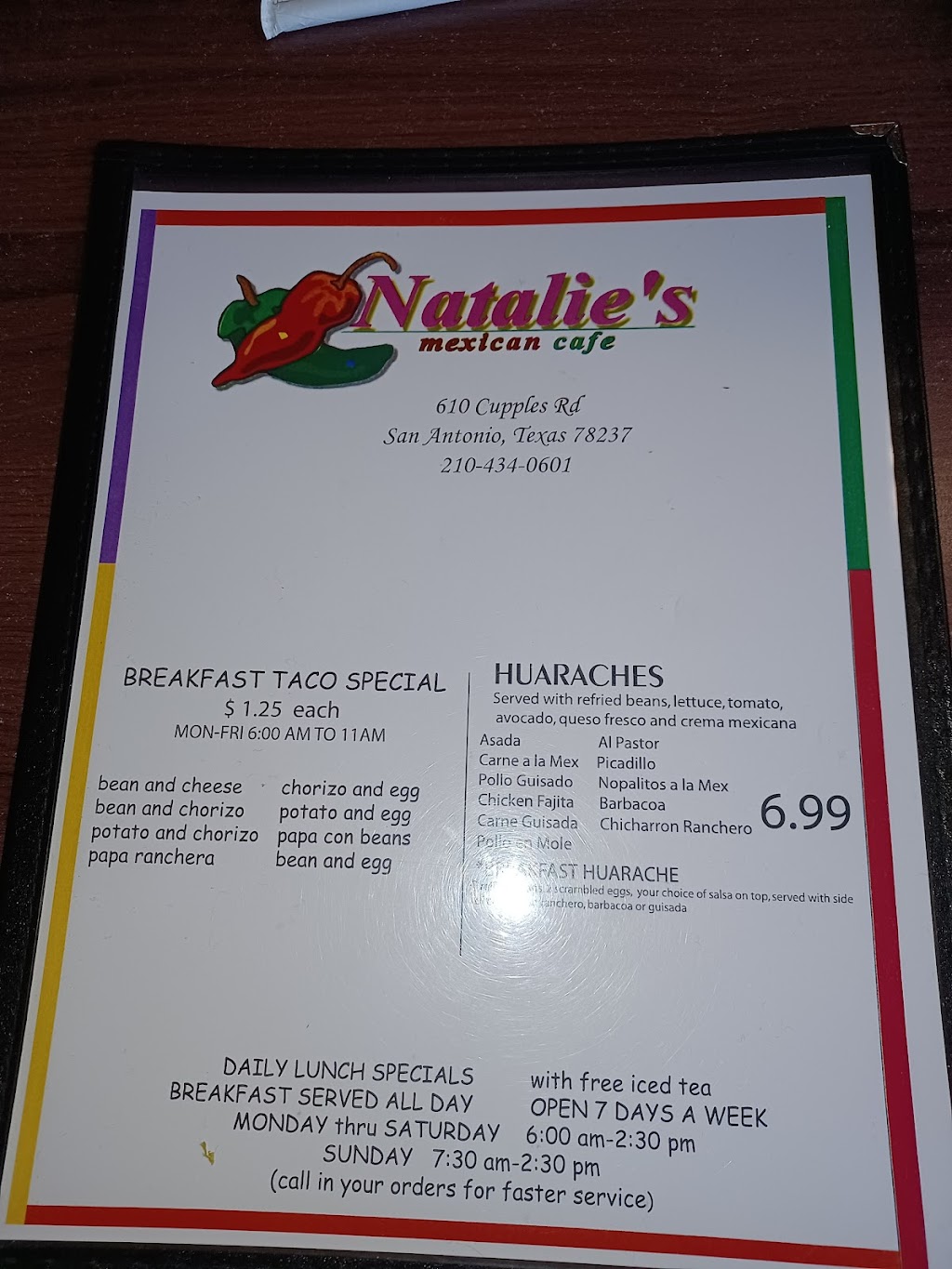 Natalies Mexican Cafe | 610 Cupples Rd, San Antonio, TX 78237 | Phone: (210) 434-0601