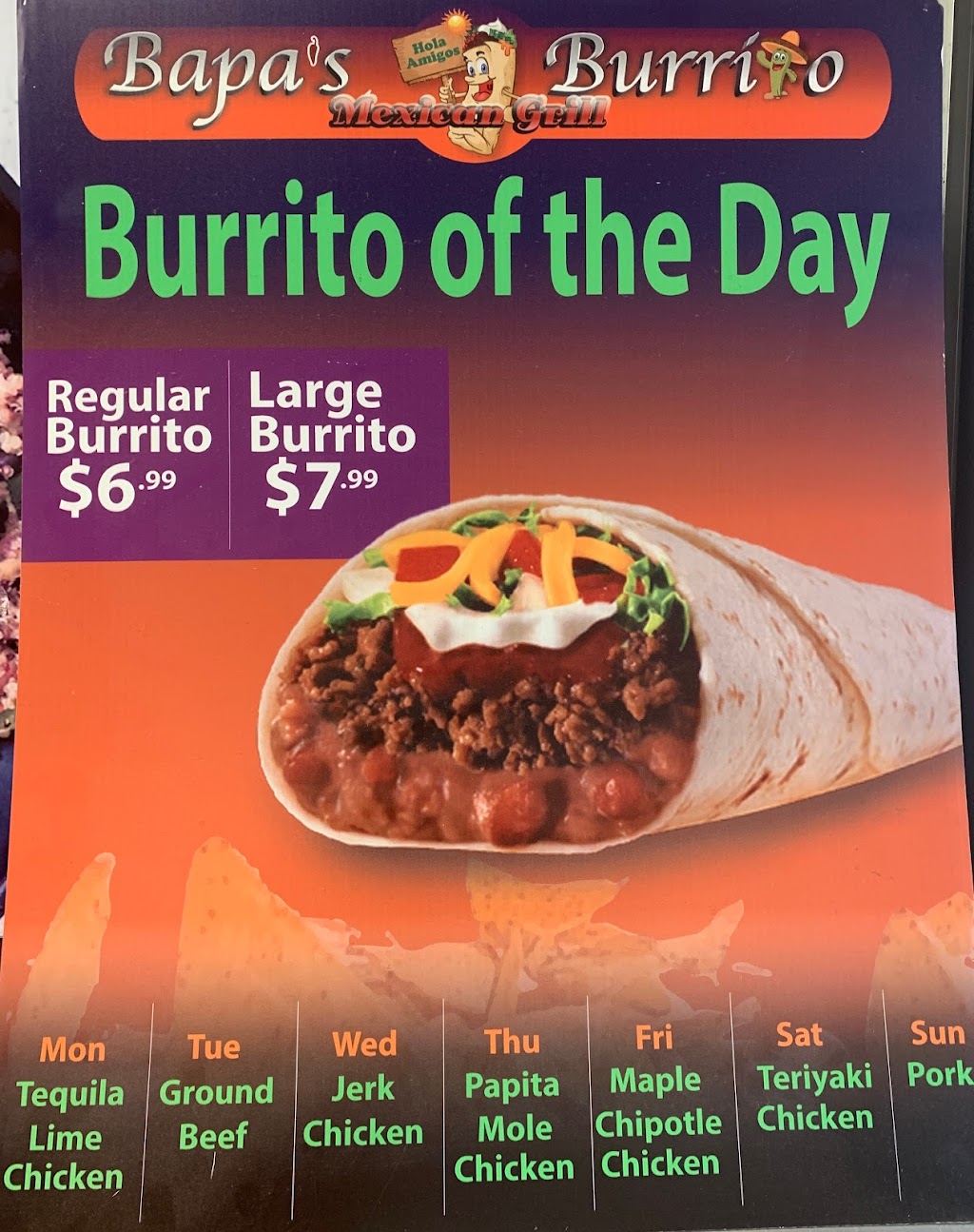 Bapas Burrito | 495 York Rd, Niagara-on-the-Lake, ON L0S 1J0, Canada | Phone: (905) 228-9690