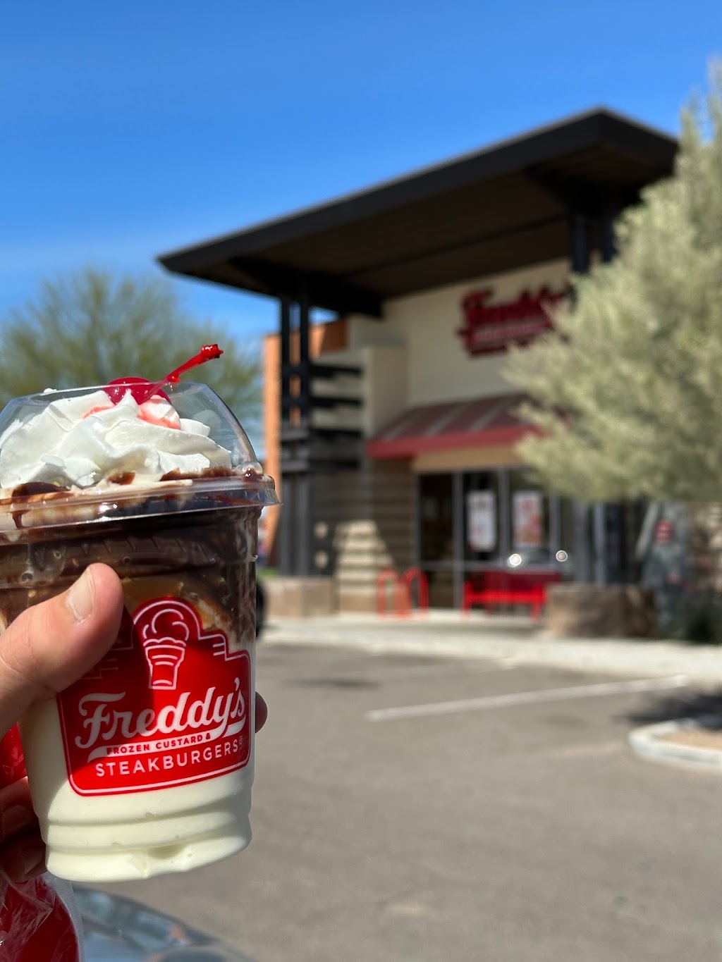 Freddys Frozen Custard & Steakburgers | 21467 N John Wayne Pkwy, Maricopa, AZ 85139, USA | Phone: (520) 568-5060