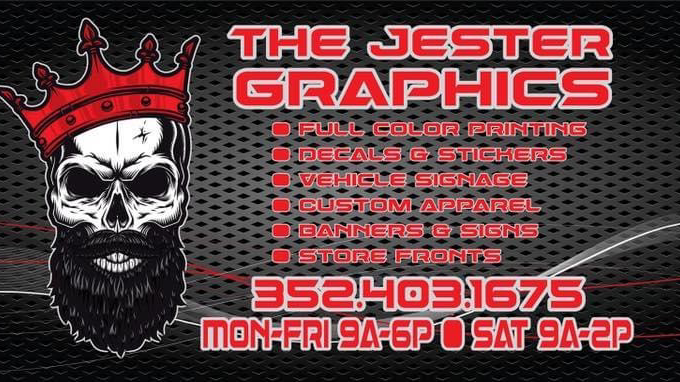 The Jester Graphics | 5302 Cyril Dr, Ridge Manor, FL 33523, USA | Phone: (352) 403-1675