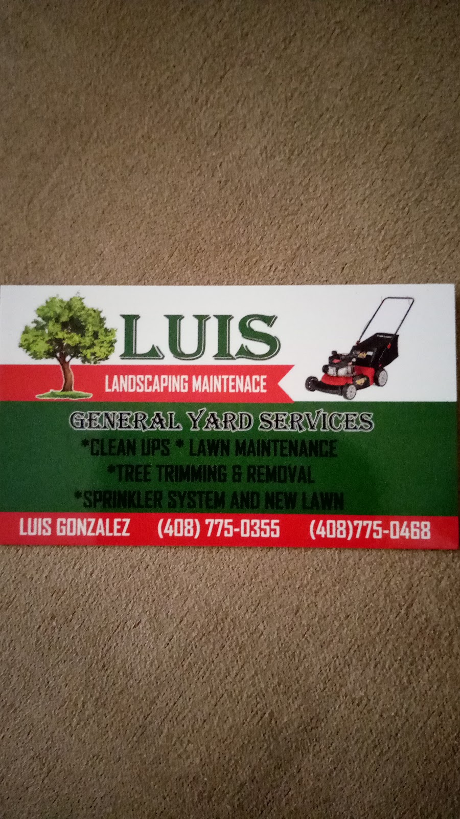 Luis Landscaping Maintenace | 1399 Tami Lee Dr, San Jose, CA 95122, USA | Phone: (408) 775-0355