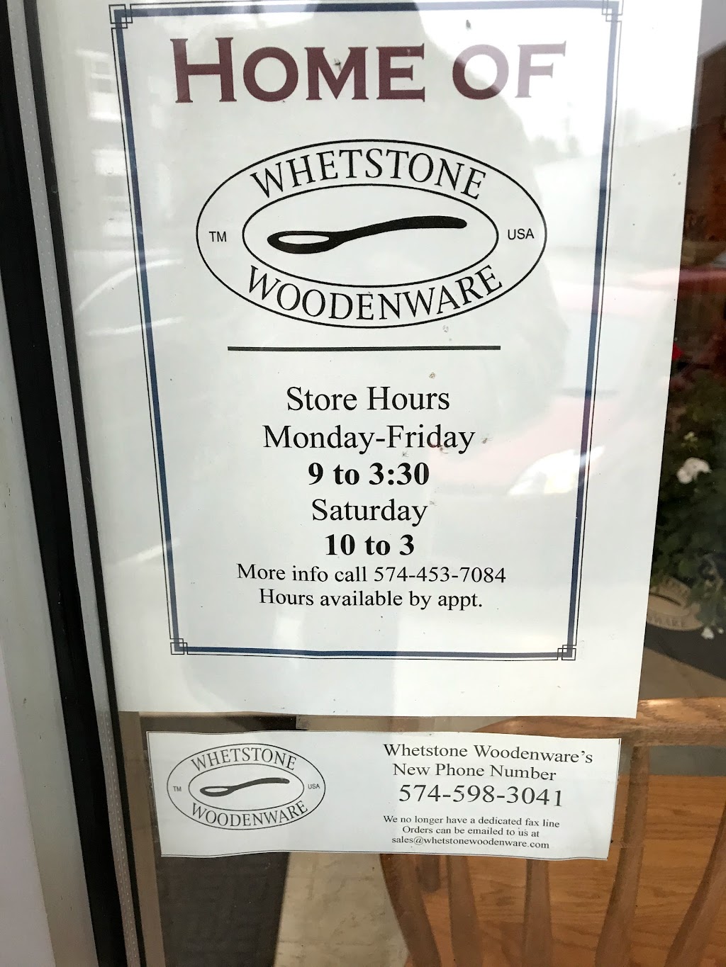 Whetstone Woodenware | 108 E Main St, Silver Lake, IN 46982, USA | Phone: (260) 571-5450
