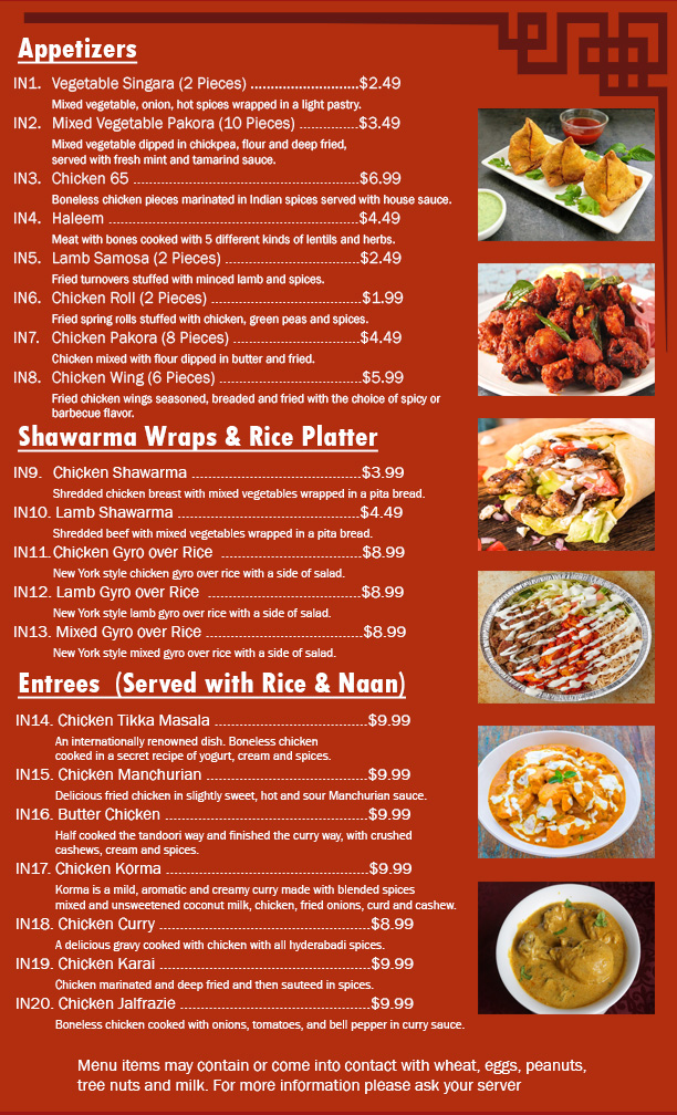 Daawat Indian Chinese | 7055 E 9 Mile Rd, Warren, MI 48091 | Phone: (586) 393-1000