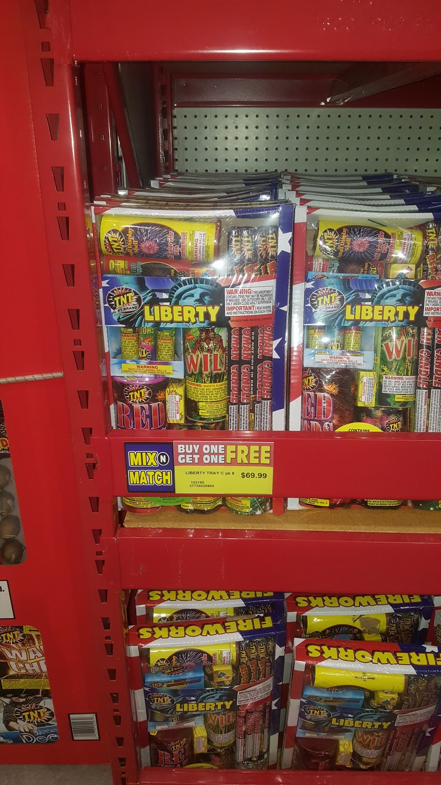 TNT Fireworks Supercenter - Mustang | 2403 E State Hwy 152, Mustang, OK 73064, USA | Phone: (405) 745-7671