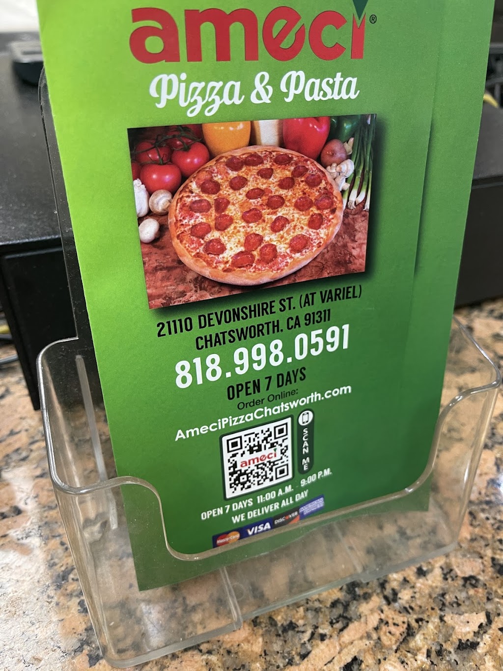 Ameci Pizza & Pasta - Chatsworth | 21110 Devonshire St, Chatsworth, CA 91311, USA | Phone: (818) 998-0591