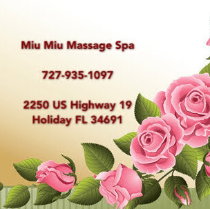 Miu Miu Massage Spa | 2250 US-19, Holiday, FL 34691, USA | Phone: (727) 935-1097