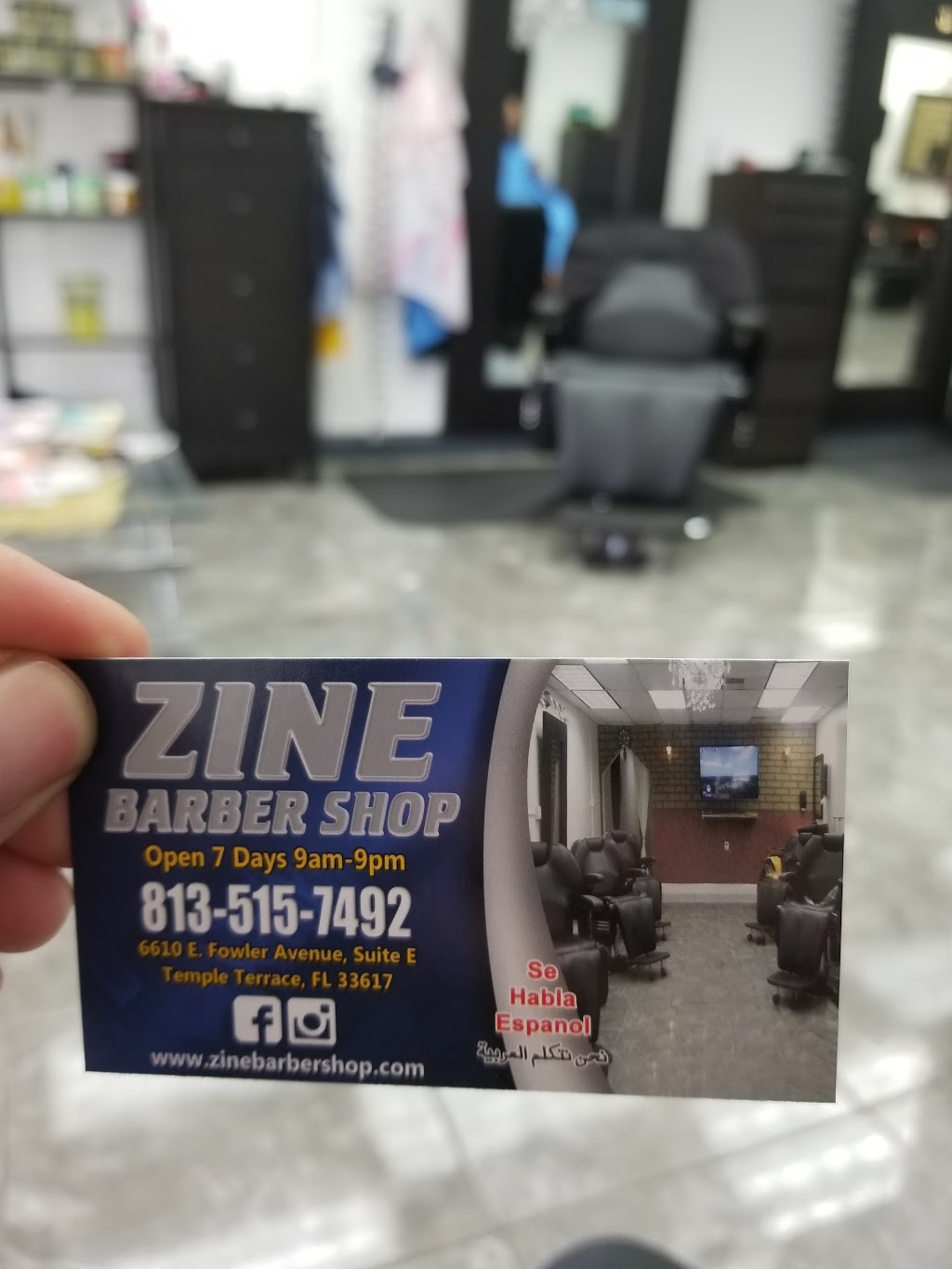 Zine Barber Shop | 6610 E Fowler Ave E, Temple Terrace, FL 33617 | Phone: (813) 515-7492