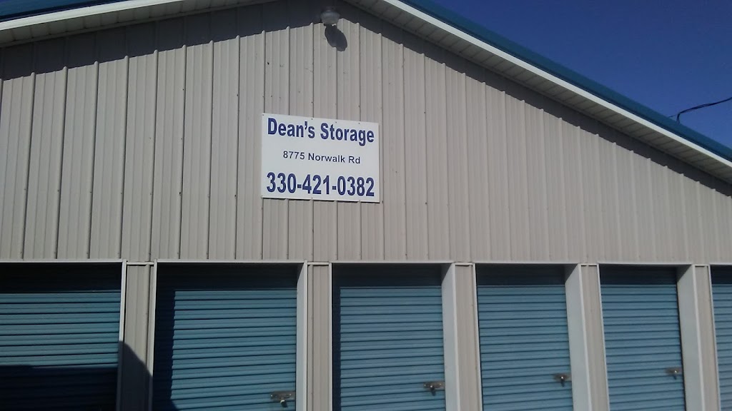 Deans storage | 8775 Norwalk Rd, Litchfield, OH 44253, USA | Phone: (330) 421-0382