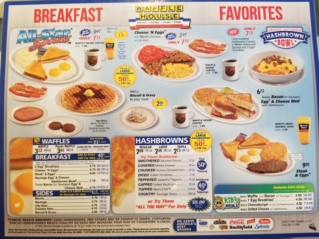 Waffle House | 1410 Dura Dr SW, Marietta, GA 30008, USA | Phone: (770) 792-6805