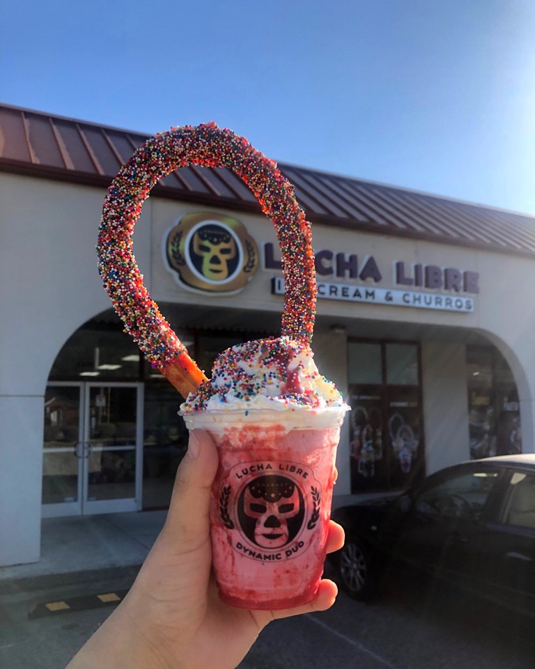 Lucha Libre Ice Cream & Churros | 4925 W Market St UNIT 1100, Greensboro, NC 27407, USA | Phone: (336) 907-7086