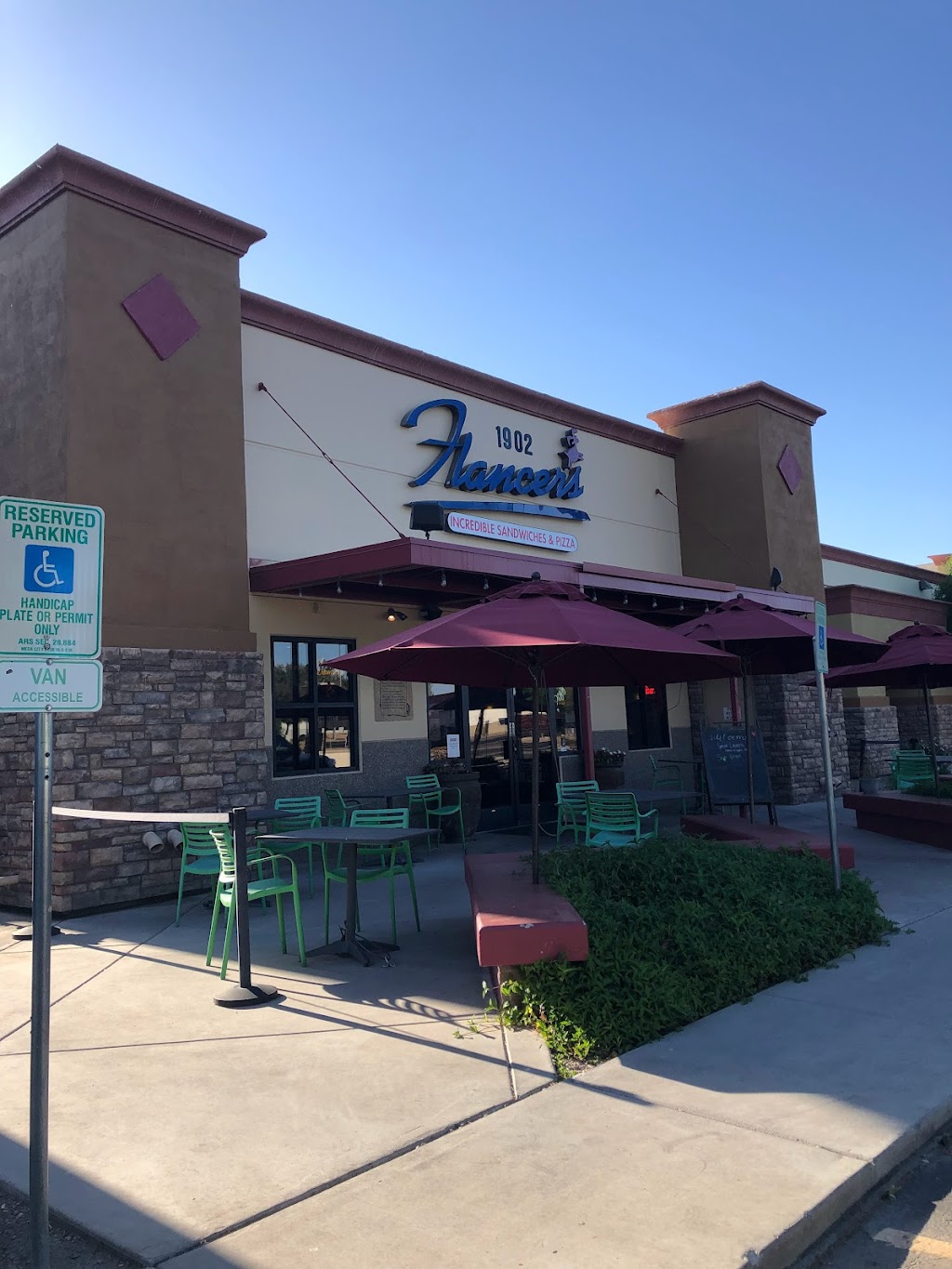 Flancers Incredible Sandwiches & Pizza | 1902 N Higley Rd, Mesa, AZ 85205, USA | Phone: (480) 396-0077