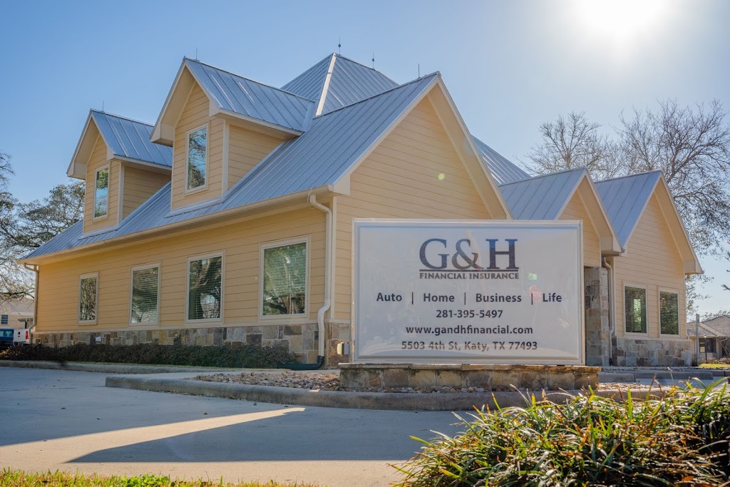 G & H Financial Insurance Services, Inc. | 5503 4th St, Katy, TX 77493, USA | Phone: (281) 395-5497