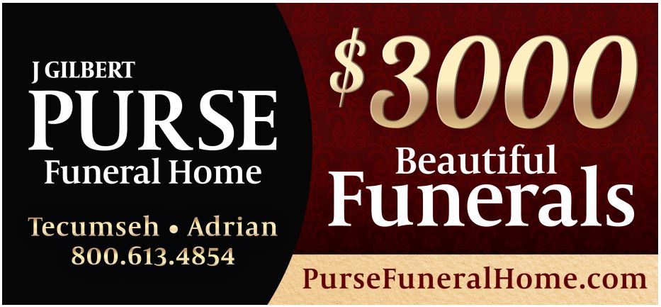 J Gilbert Purse Funeral Home | 2959 N Adrian Hwy, Adrian, MI 49221, USA | Phone: (517) 265-2300