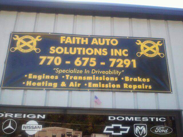 Faith Auto Solutions | 5018 Frank Aiken Rd, Powder Springs, GA 30127, USA | Phone: (770) 675-7291