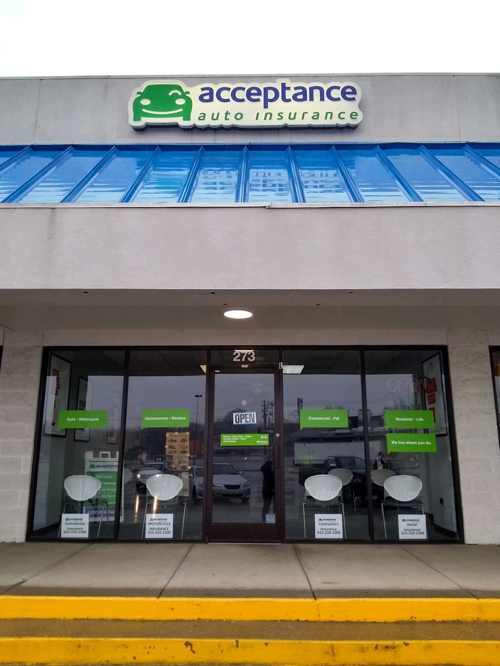 Acceptance Insurance | 273 N Lowry St Ste L, Smyrna, TN 37167 | Phone: (615) 220-2300