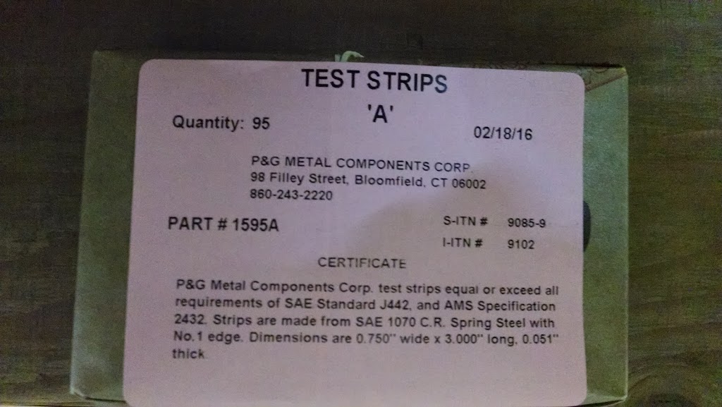 P&G Metal Components - metal stamping, compressor | 98 Filley St, Bloomfield, CT 06002, USA | Phone: (860) 243-2220