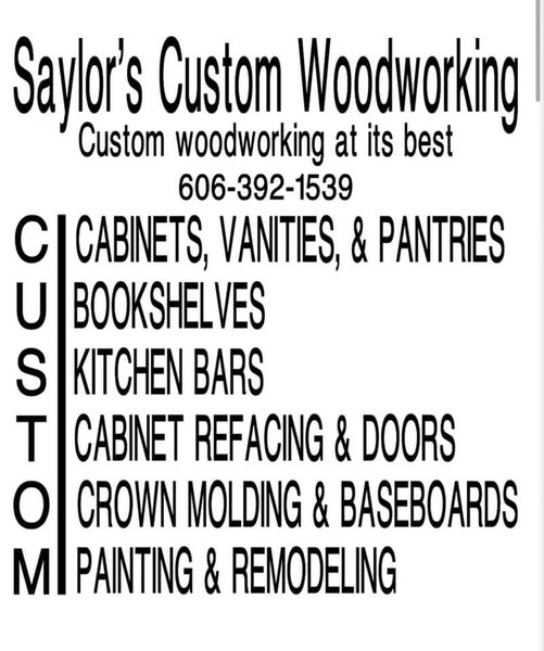 Saylors Custom Woodworking | 40 Hock Ln, Brodhead, KY 40409, USA | Phone: (606) 392-1539