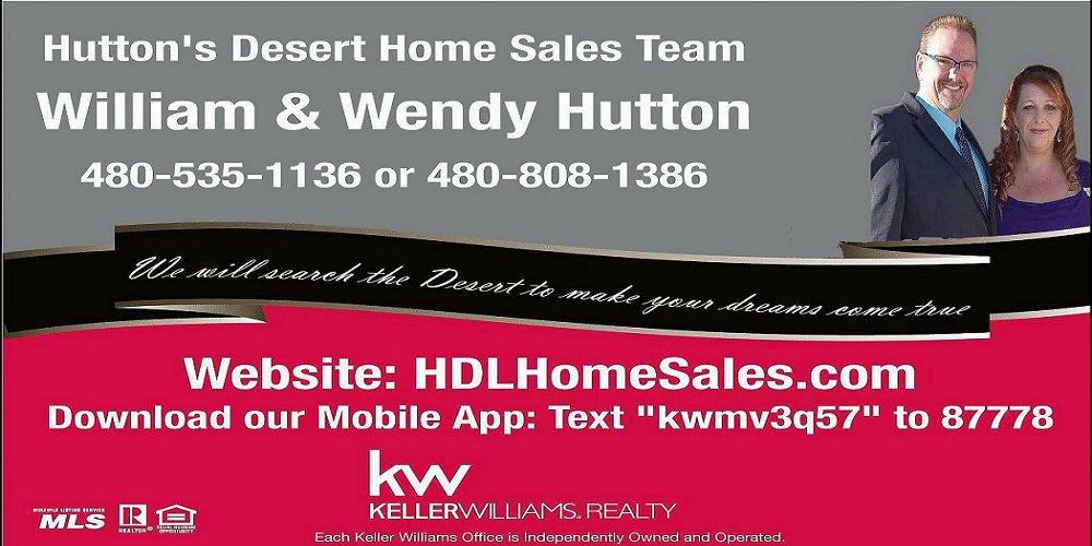 Real Estate Agents WIlliam & Wendy Hutton @ KellerWilliams Real Estate | 2402 Pebble Creek Pkwy Suite 101, Goodyear, AZ 85395, USA | Phone: (480) 535-1136