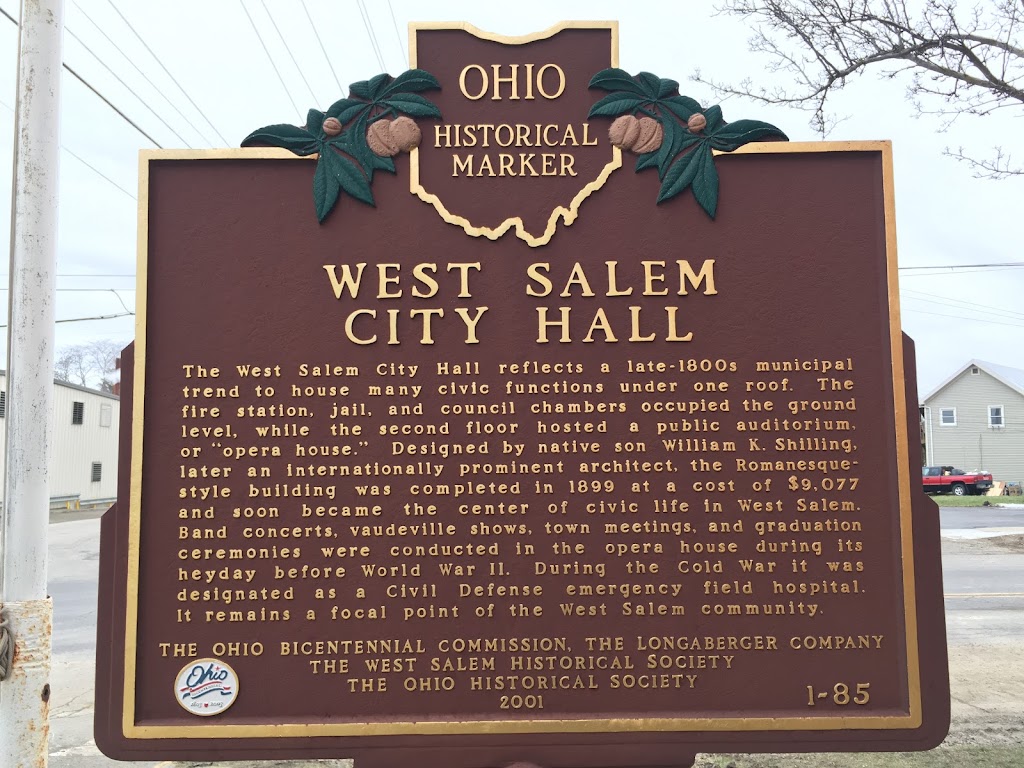 West Salem City Hall | 27 S Main St, West Salem, OH 44287, USA | Phone: (419) 853-4400