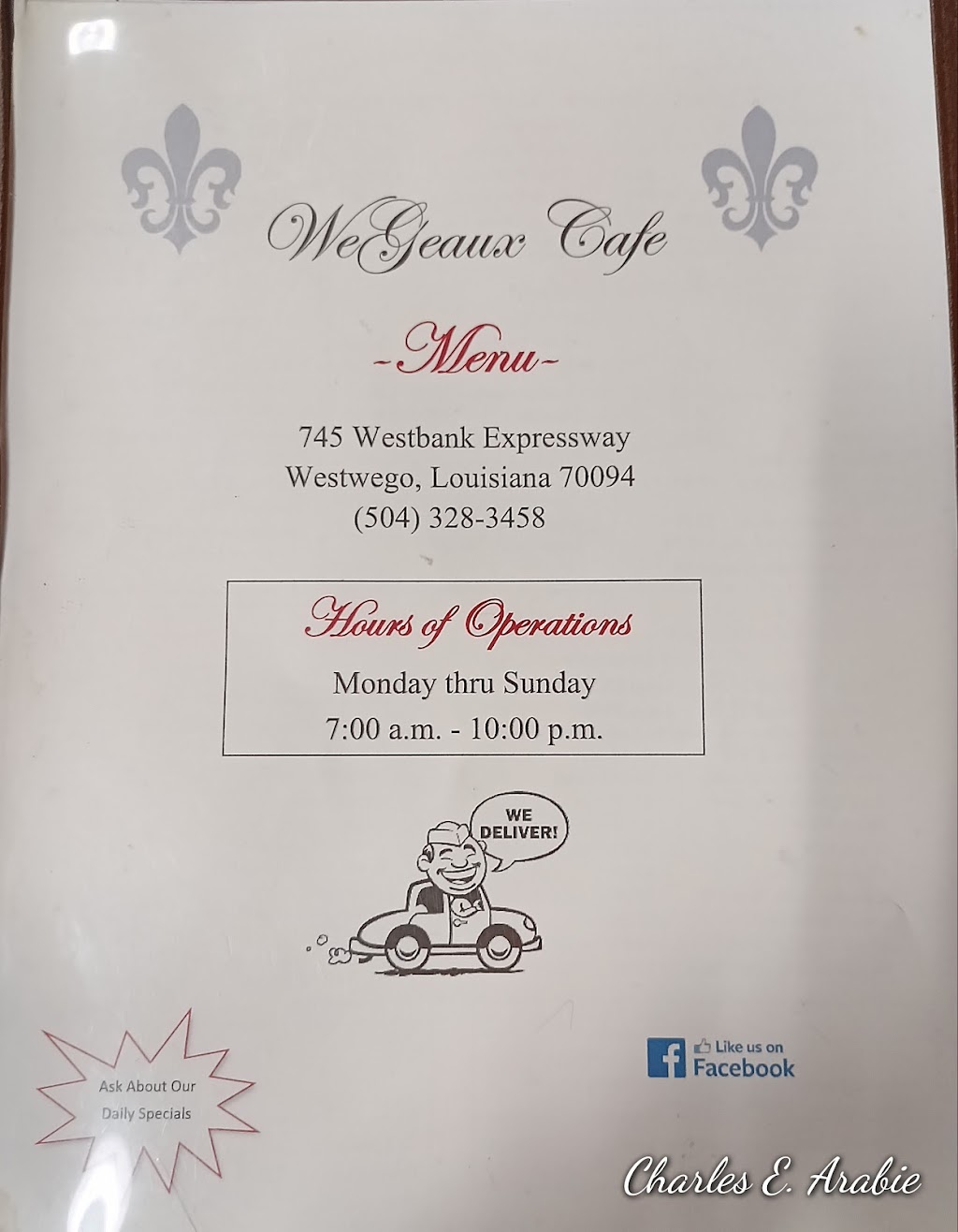 WeGeaux Café | 745 Westbank Expy, Westwego, LA 70094, USA | Phone: (504) 328-3458