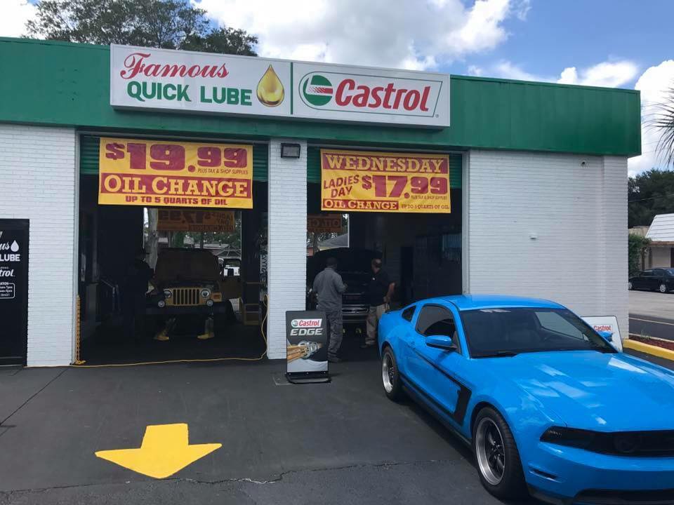 Famous Quick Lube | 205 Charlie Smith Sr Hwy, St Marys, GA 31558, USA | Phone: (912) 439-3808