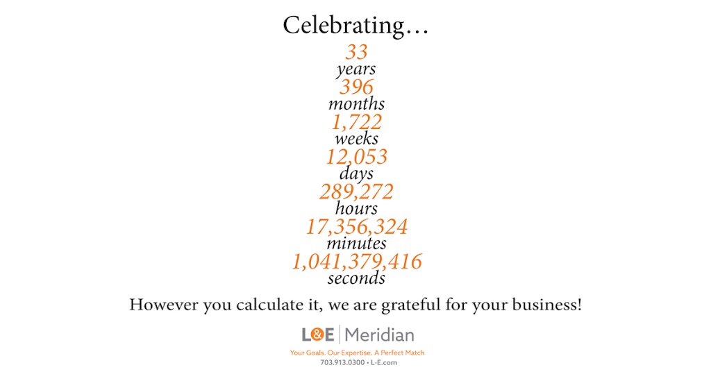 L&E Meridian | 8000 Corporate Ct, Springfield, VA 22153, USA | Phone: (703) 913-0300