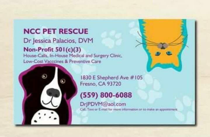 NCC Pet Rescue | 1830 E Shepherd Ave #105, Fresno, CA 93720, USA | Phone: (559) 800-6088