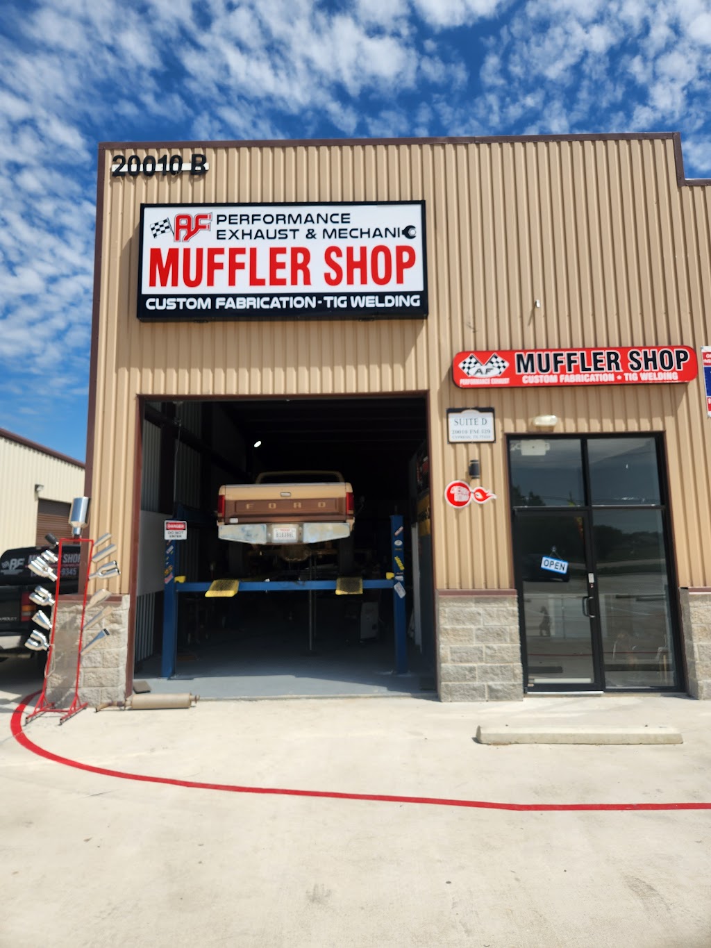 AF MUFFLER & TIG WELDING SHOP | 20010 FM 529, Cypress, TX 77433, USA | Phone: (346) 332-9345