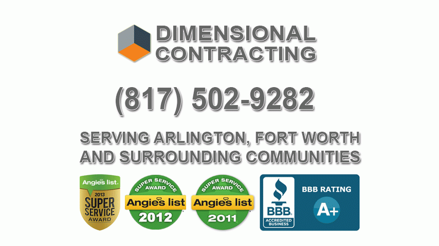 Dimensional Contracting & Roofing | 4520 Pershing Ave, Fort Worth, TX 76107, USA | Phone: (817) 966-9605