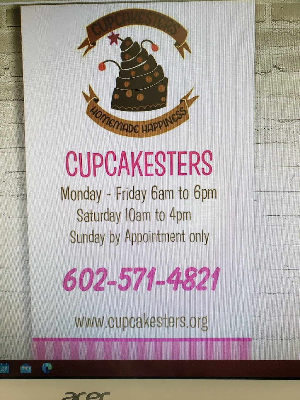 Cupcakesters | 2729 E Main St #103, Mesa, AZ 85204, USA | Phone: (602) 571-4821