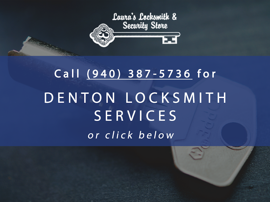 Lauras Locksmith & Security Store | 1703 W University Dr Suite 110, Denton, TX 76201, USA | Phone: (940) 387-5736