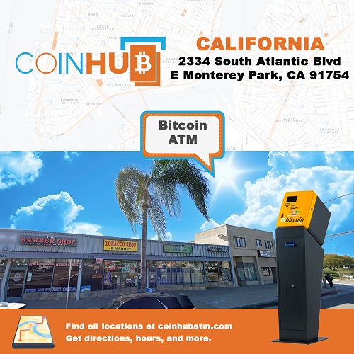 Los Angeles Bitcoin ATM - Coinhub | 2334 S Atlantic Blvd E, Monterey Park, CA 91754, United States | Phone: (702) 900-2037