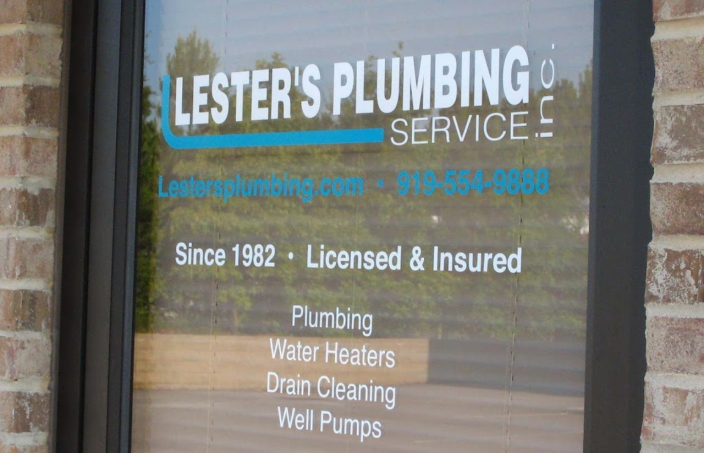 Lesters Plumbing Service | 400 Boardwalk Dr suite 440, Youngsville, NC 27596, USA | Phone: (919) 554-9888