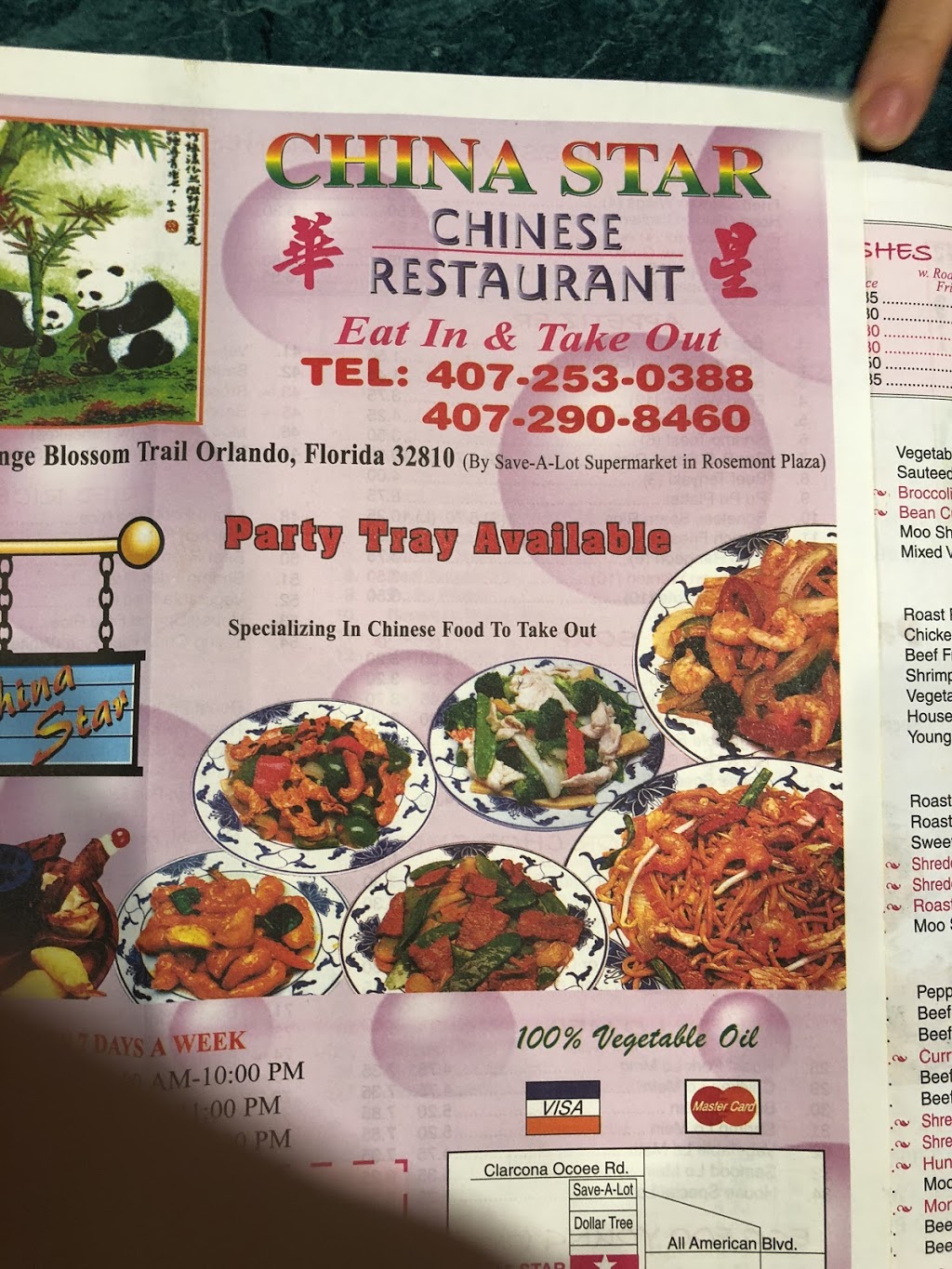 China Star | 5728 N Orange Blossom Trail #1023, Orlando, FL 32810, USA | Phone: (407) 253-0388