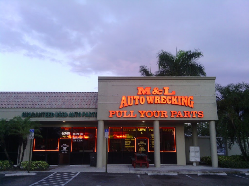 M & L Auto Wrecking & Parts | 4100 S Military Trail, Lake Worth, FL 33461, USA | Phone: (954) 792-3880