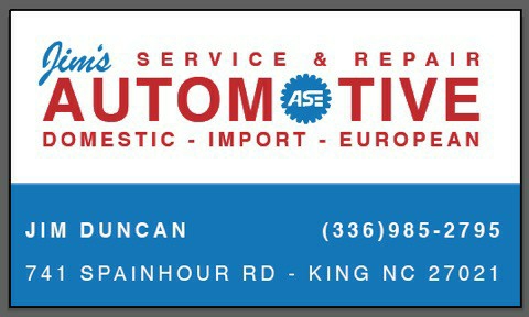 Jims Automotive and Transmission | 741 Spainhour Rd, King, NC 27021, USA | Phone: (336) 985-2795