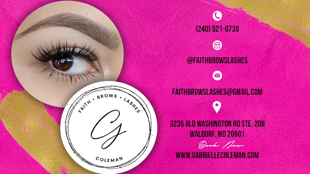 Faith Brows Lashes by G.Coleman | 2489 Old Washington Rd, Waldorf, MD 20601, USA | Phone: (240) 521-0730