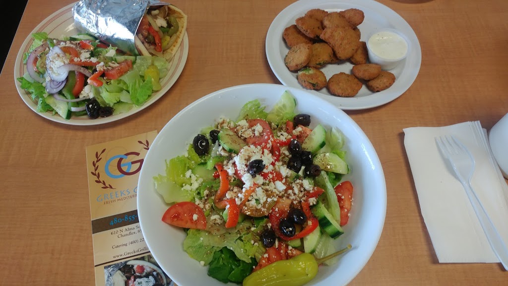 The Greeks Grill | 610 N Alma School Rd STE 26, Chandler, AZ 85224, USA | Phone: (480) 855-7692