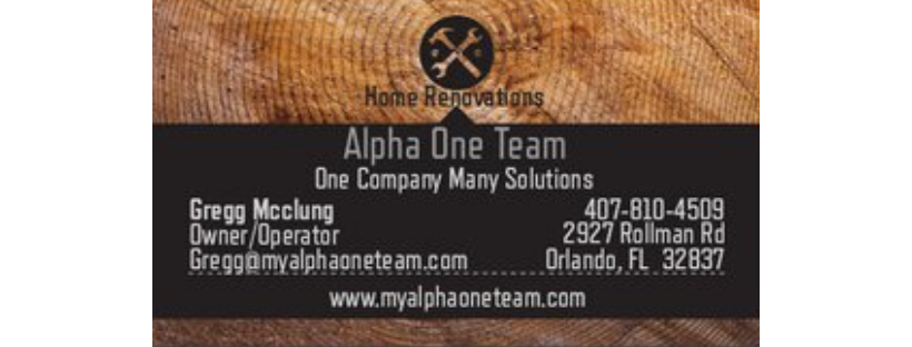 Alpha One Team | 2442 Bay Leaf Dr, Orlando, FL 32837, USA | Phone: (407) 810-4509