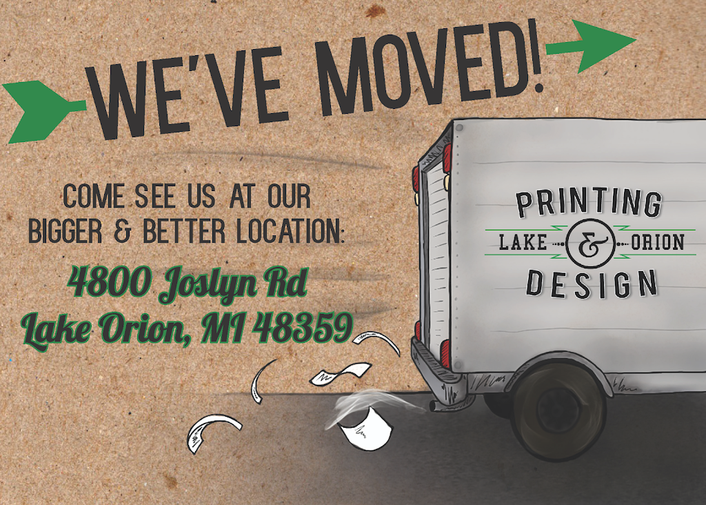 Lake Orion Printing & Design | 3275 Cairncross Dr, Oakland Charter Township, MI 48363 | Phone: (248) 961-0666